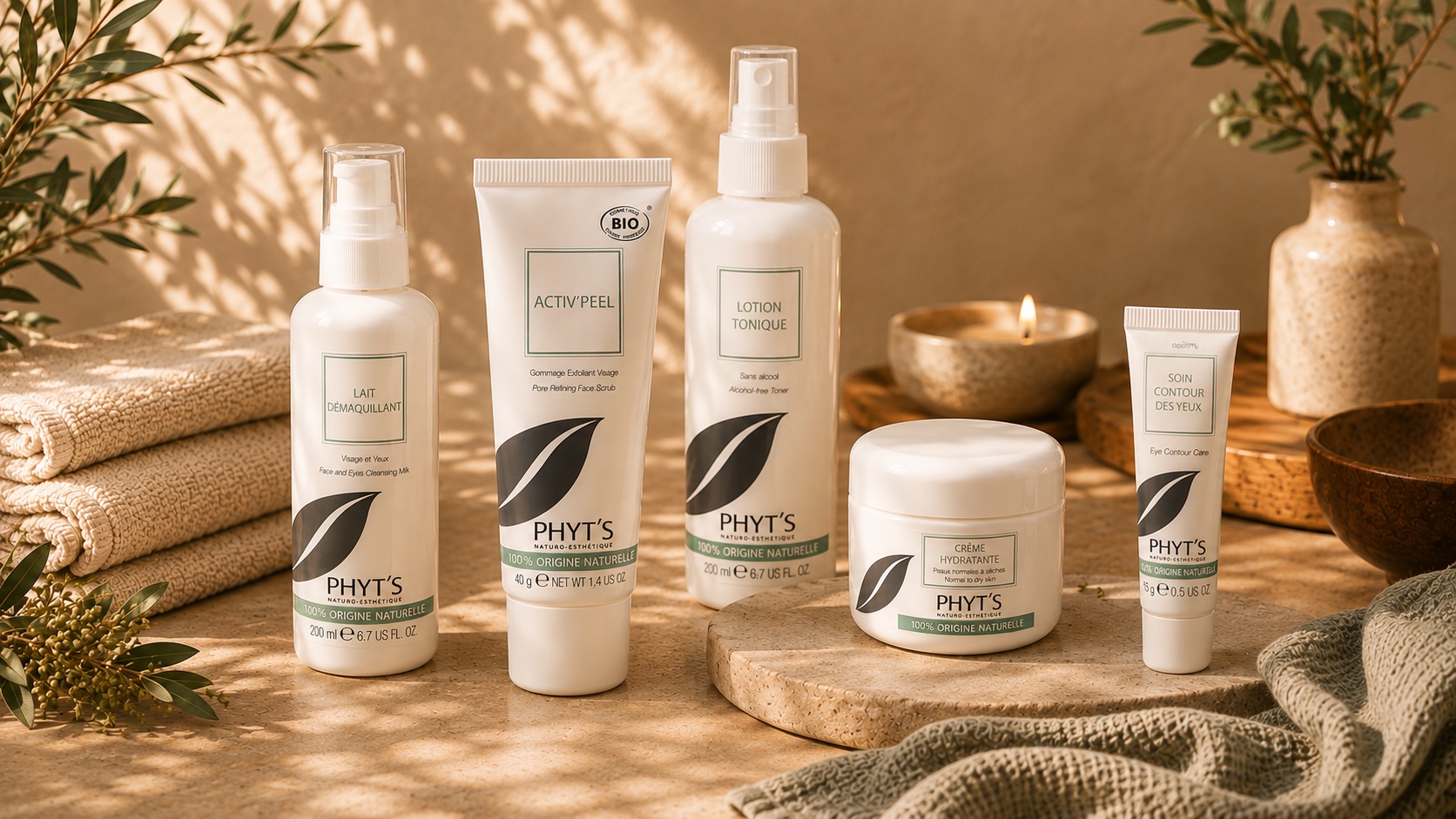 Gamme de produits Phyt's utilisée chez Maison Chantal