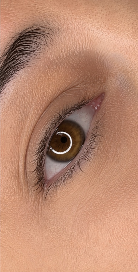 Avant le Lash Lift Coréen